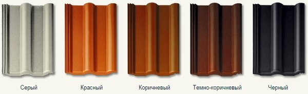 Цвета франкфуртской черепицы Braas