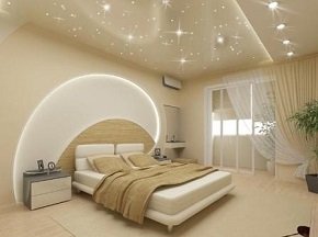 Натяжные потолки в интерьере 
