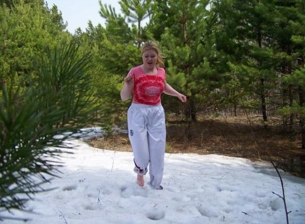 Хождение босиком по снегу