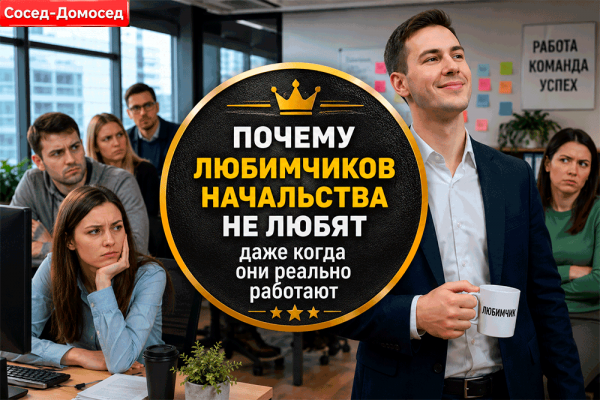 Почему любимчиков начальства не любят даже тогда, когда они реально работают – офисная правда, от которой всем неловко 😅 Почему любимчиков начальства не любят даже тогда, когда они реально работают – офисная правда, от которой всем неловко 😅