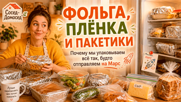 Фольга, пищевая плёнка и пакетики – домашняя магия запечатывания еды Фольга, пищевая плёнка и пакетики – домашняя магия запечатывания еды