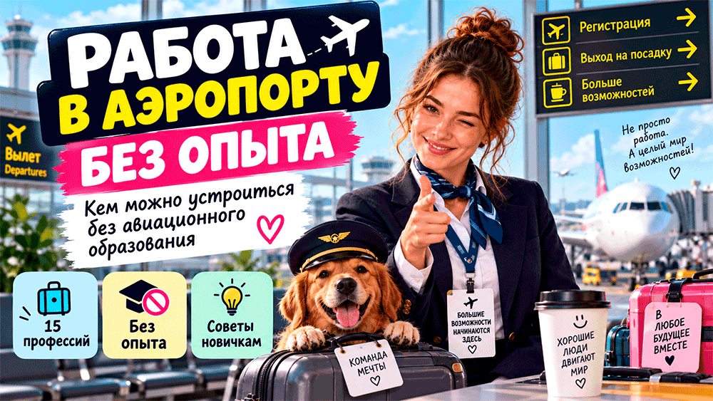 Работа в аэропорту без опыта – 15 вариантов кем можно устроиться без авиационного образования Работа в аэропорту без опыта – 15 вариантов кем можно устроиться без авиационного образования