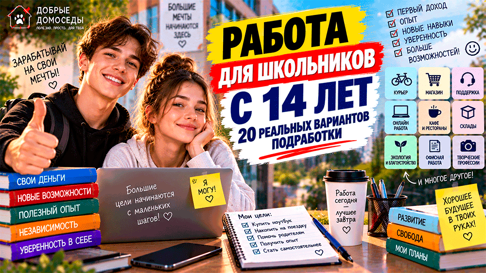 Работа школьникам с 14 лет – 20 реальных вариантов подработки, куда берут без опыта
