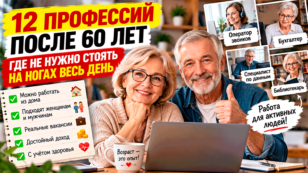 12 профессий после 60 лет, где не нужно стоять на ногах весь день – реальные варианты работы для женщин и мужчин 12 профессий после 60 лет, где не нужно стоять на ногах весь день – реальные варианты работы для женщин и мужчин