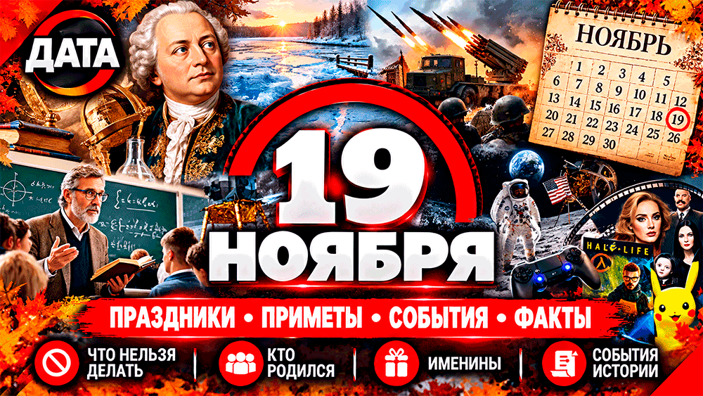 19 ноября – праздники, народные приметы, что нельзя делать, именины, знаменитости и события истории 19 ноября – праздники, народные приметы, что нельзя делать, именины, знаменитости и события истории