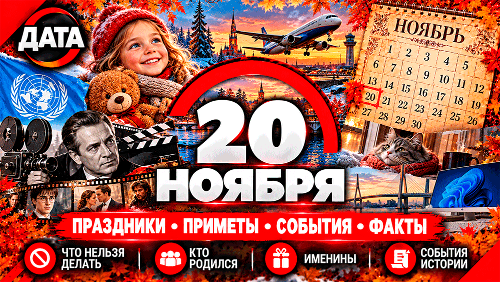 20 ноября – праздники, народные приметы, что нельзя делать, именины, знаменитости и события истории 20 ноября – праздники, народные приметы, что нельзя делать, именины, знаменитости и события истории