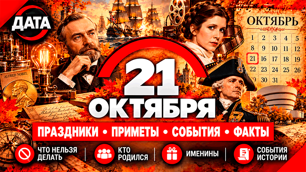 21 октября – праздники, народные приметы, что нельзя делать, именины, знаменитости и события истории 21 октября – праздники, народные приметы, что нельзя делать, именины, знаменитости и события истории