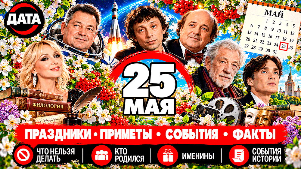 25 мая – какой сегодня праздник, народные приметы, что нельзя делать, именины, знаменитости и события истории 25 мая – какой сегодня праздник, народные приметы, что нельзя делать, именины, знаменитости и события истории