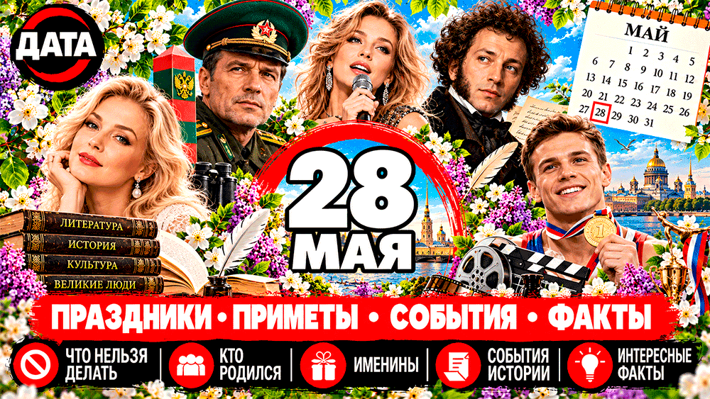 28 мая – какой сегодня праздник, народные приметы, что нельзя делать, именины, знаменитости и события истории