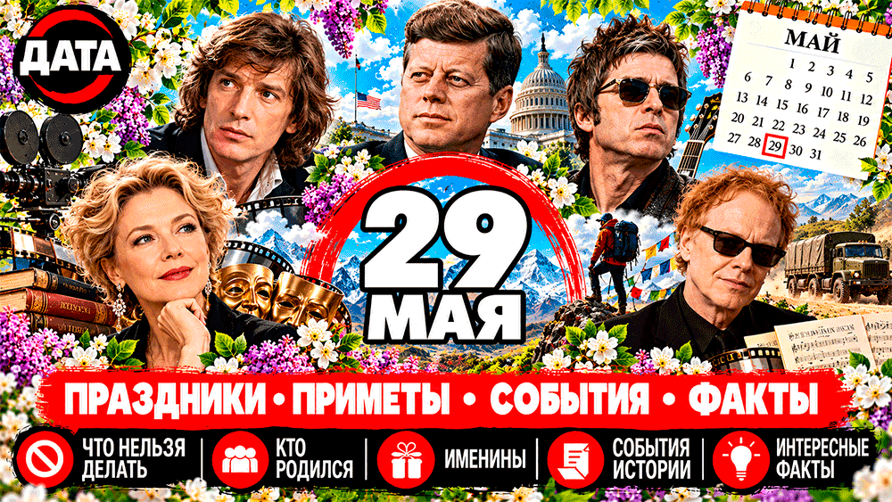 29 мая – какой сегодня праздник, народные приметы, что нельзя делать, именины, знаменитости и события истории 29 мая – какой сегодня праздник, народные приметы, что нельзя делать, именины, знаменитости и события истории