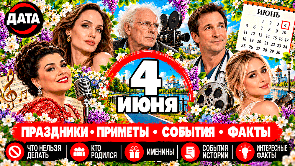4 июня – какой сегодня праздник, народные приметы, что нельзя делать, именины, знаменитости и события истории