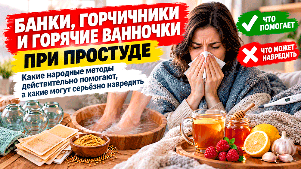 Банки, горчичники и горячие ванночки при простуде – какие народные методы действительно помогают, а какие могут серьёзно навредить Банки, горчичники и горячие ванночки при простуде – какие народные методы действительно помогают, а какие могут серьёзно навредить