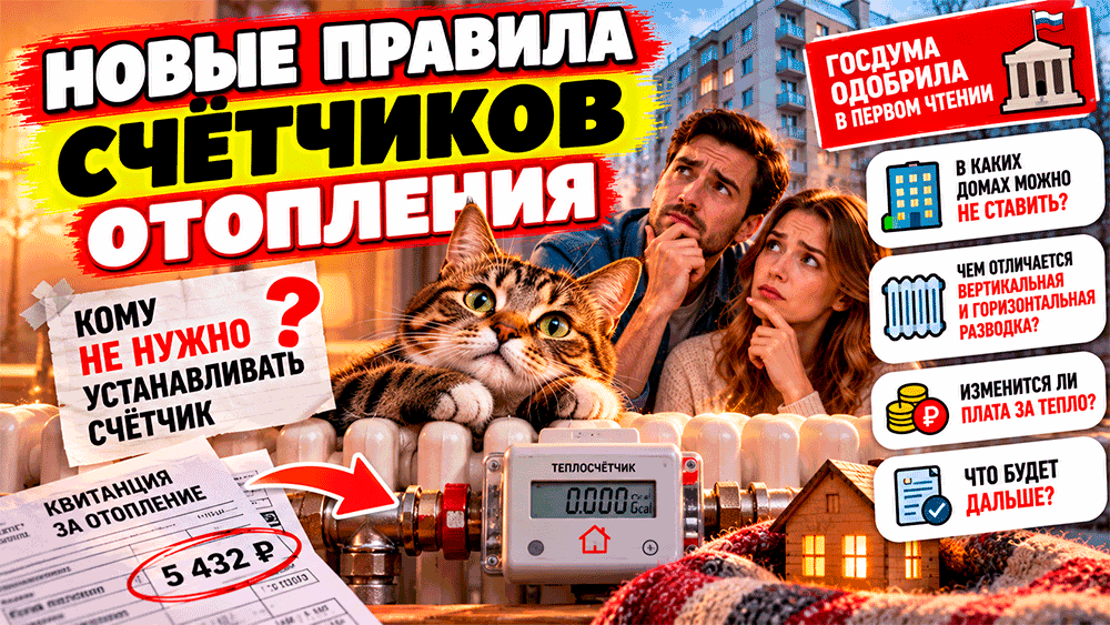 Госдума одобрила новые правила счётчиков отопления – в каких квартирах их разрешат не ставить и изменится ли плата за тепло Госдума одобрила новые правила счётчиков отопления – в каких квартирах их разрешат не ставить и изменится ли плата за тепло