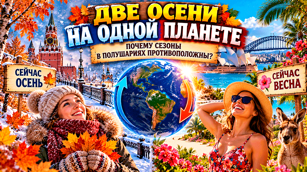 Две осени на одной планете – почему сезоны в полушариях противоположны – когда у нас падают листья, на другом конце Земли расцветает весна Две осени на одной планете – почему сезоны в полушариях противоположны – когда у нас падают листья, на другом конце Земли расцветает весна