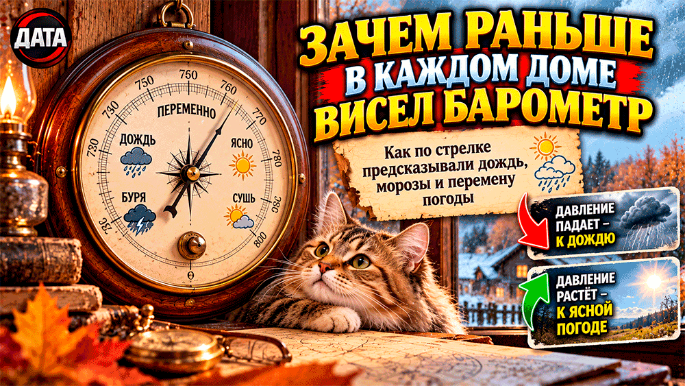 Зачем раньше в каждом доме висел барометр – как по стрелке предсказывали дождь, морозы и перемену погоды Зачем раньше в каждом доме висел барометр – как по стрелке предсказывали дождь, морозы и перемену погоды