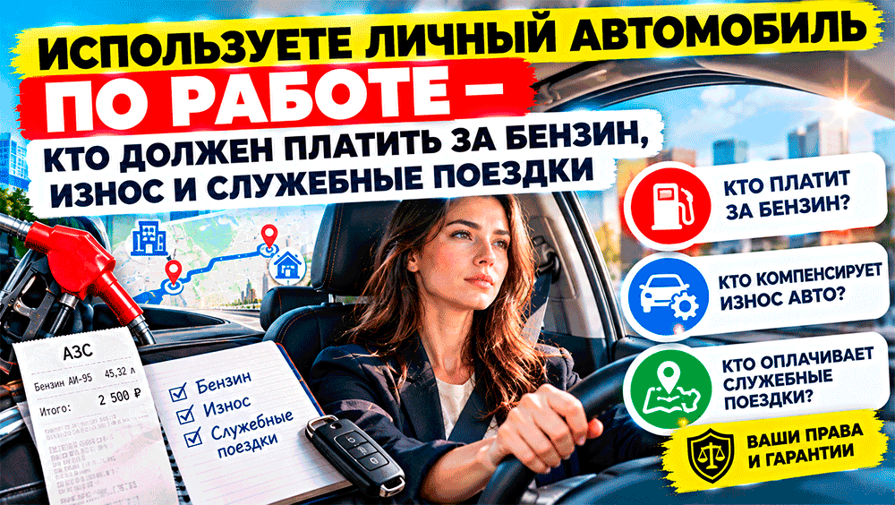 Используете личный автомобиль по работе – кто должен платить за бензин, износ и служебные поездки
