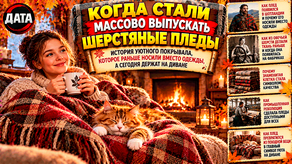 Когда стали массово выпускать шерстяные пледы – история уютного покрывала, которое раньше носили вместо одежды, а сегодня держат на диване