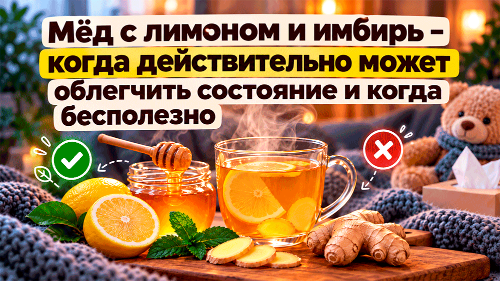 Мёд с лимоном и имбирь – что действительно может облегчить состояние, а что не считается лечением Мёд с лимоном и имбирь – что действительно может облегчить состояние, а что не считается лечением