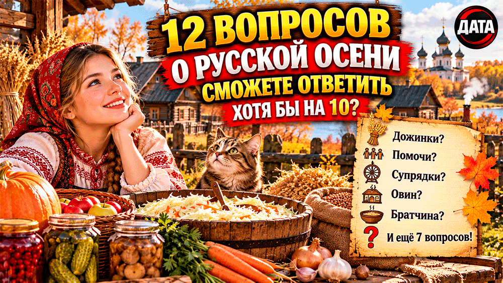 Осень на Руси – 12 вопросов о жизни наших предков после сбора урожая – сможете ли вы ответить хотя бы на 10?