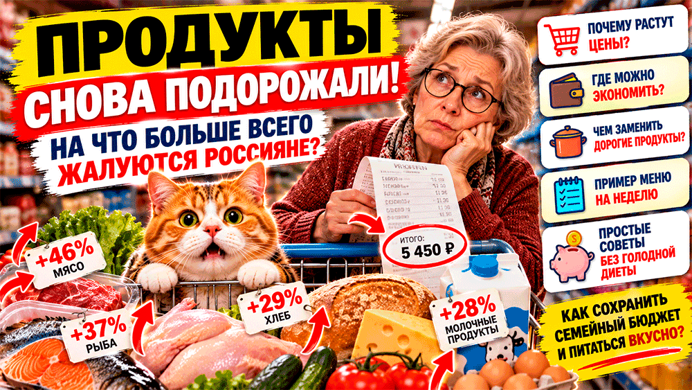Продукты снова подорожали – на какие обычные продукты россияне жалуются чаще всего и как экономить на еде без голодной диеты Продукты снова подорожали – на какие обычные продукты россияне жалуются чаще всего и как экономить на еде без голодной диеты