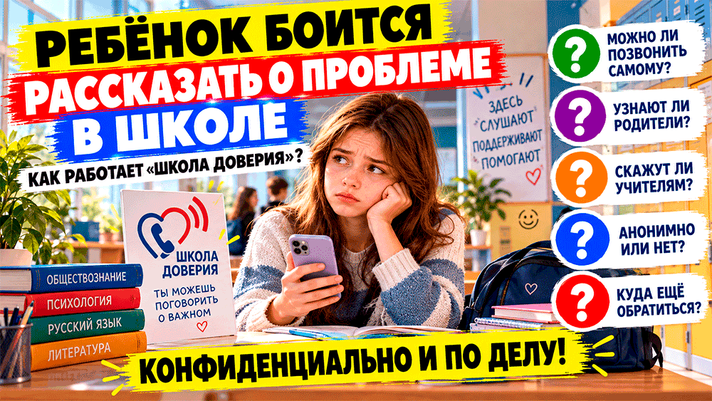 Ребёнок боится рассказать о проблеме в школе – как работает федеральная «Школа доверия» и узнают ли об обращении родители и учителя Ребёнок боится рассказать о проблеме в школе – как работает федеральная «Школа доверия» и узнают ли об обращении родители и учителя