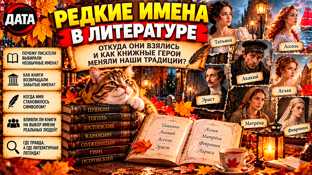 Редкие имена в литературе – откуда они взялись, почему писатели выбирали необычные имена и как книжные герои меняли семейные традиции Редкие имена в литературе – откуда они взялись, почему писатели выбирали необычные имена и как книжные герои меняли семейные традиции
