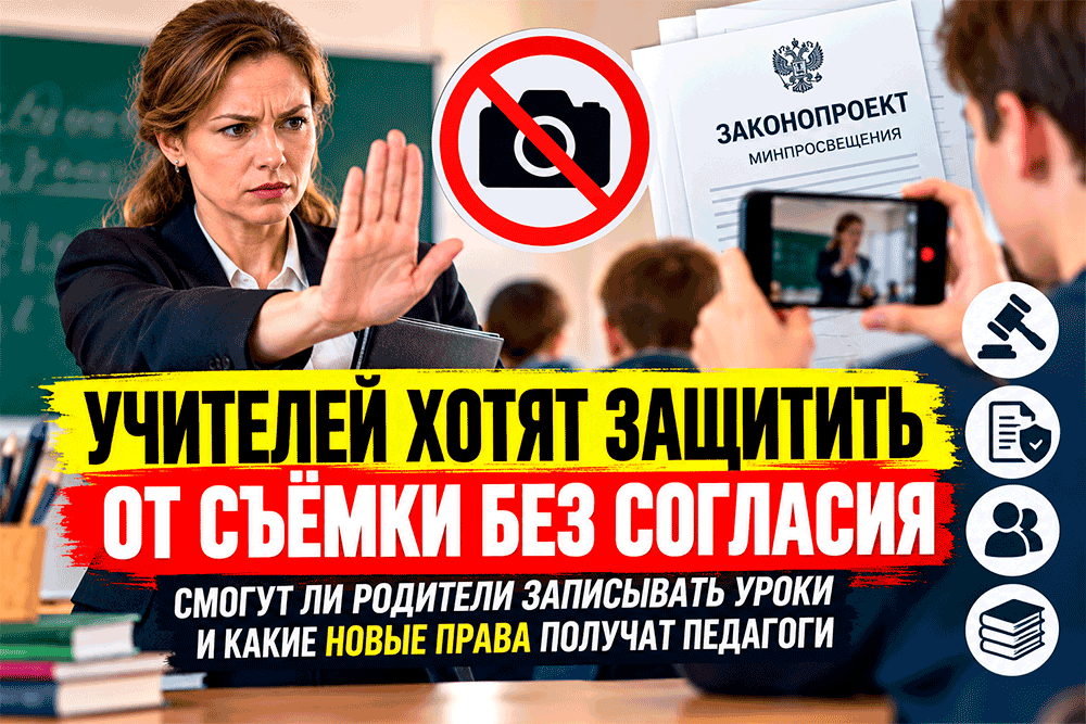 Учителей хотят защитить от съёмки без согласия – смогут ли родители записывать уроки и какие новые права получат педагоги Учителей хотят защитить от съёмки без согласия – смогут ли родители записывать уроки и какие новые права получат педагоги