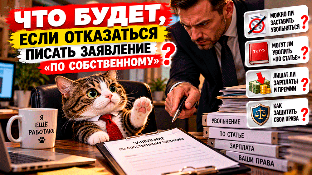 Что будет, если отказаться писать заявление «по собственному» – могут ли уволить по статье, лишить зарплаты и как защитить свои права Что будет, если отказаться писать заявление «по собственному» – могут ли уволить по статье, лишить зарплаты и как защитить свои права