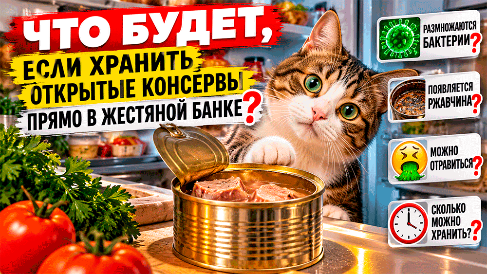 Что будет, если хранить открытые консервы прямо в жестяной банке – можно ли ставить их в холодильник, когда металл становится опасным Что будет, если хранить открытые консервы прямо в жестяной банке – можно ли ставить их в холодильник, когда металл становится опасным